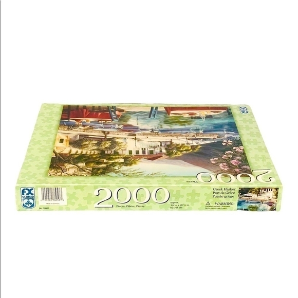 NIB Fx Schmid Greek Harbor 2000 Piece Jigsaw Puzzle - Picture 3 of 3